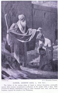 Samuel unge a Saúl circa 130 a.C.
